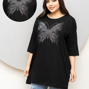 تیشرت لانگ نخ پنبه