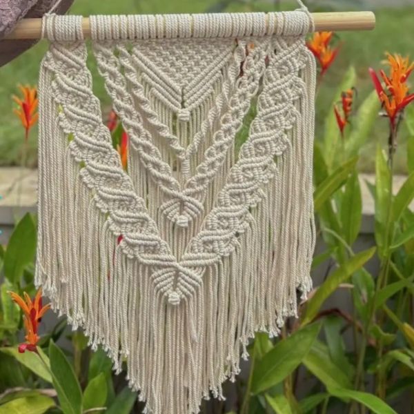 دیوار کوب مکرومه بافی مدل سیما