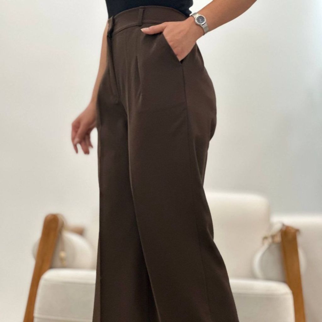 خرید آنلاین شلوار بگ مازراتی کرپ مازراتی گرم بالا