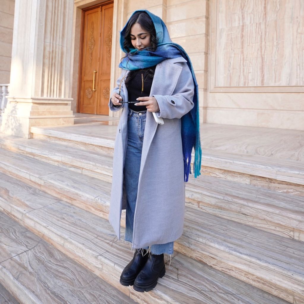 مشخصات پالتو بلند طوسی