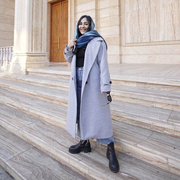 پالتو بلند طوسی