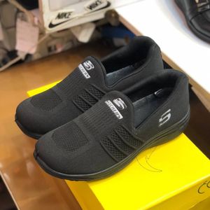 قیمت ارزان کفش اسکیچرز بی بند مردانه برند چاپان مشکی