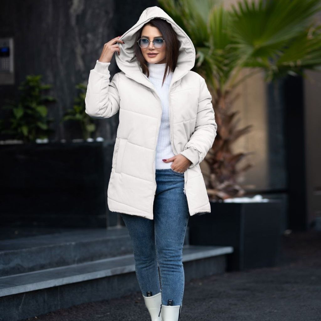 خرید آنلاین کاپشن کتان سانا رنگ استخونی