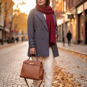 بارونی آستردار نازنین رنگ طوسی