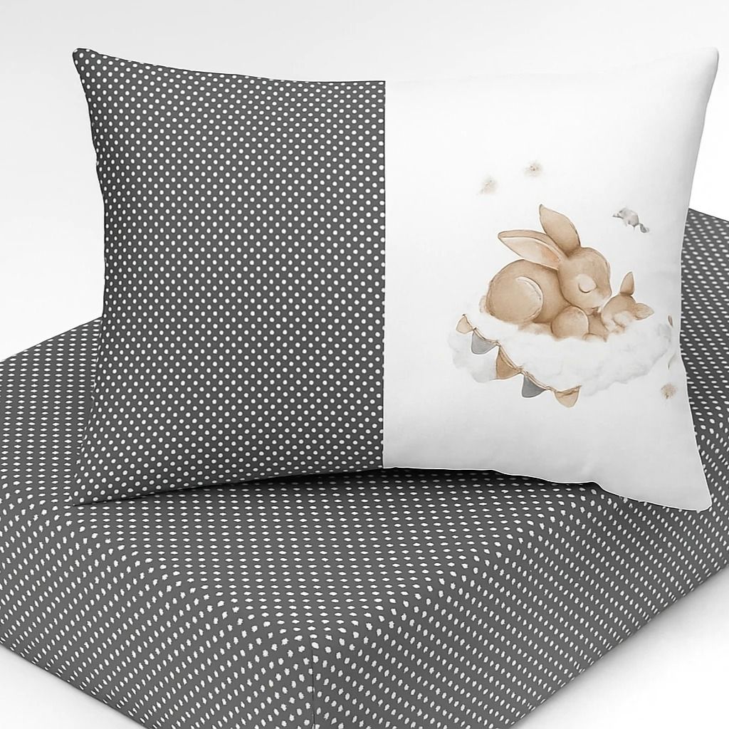 فروش اینترنتی ملحفه تشک مدل کشدار طرح خرگوشی یک نفره 2تکه