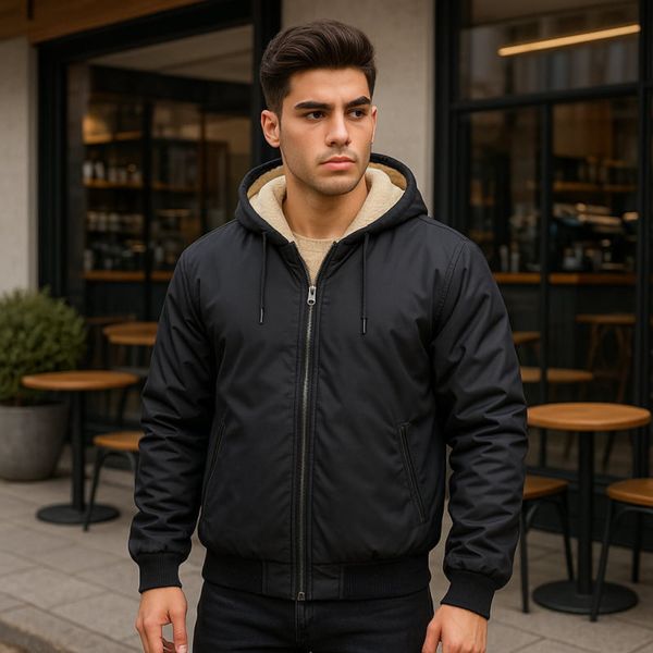 کاپشن مردانه داخل تمام خز مدل Adidas