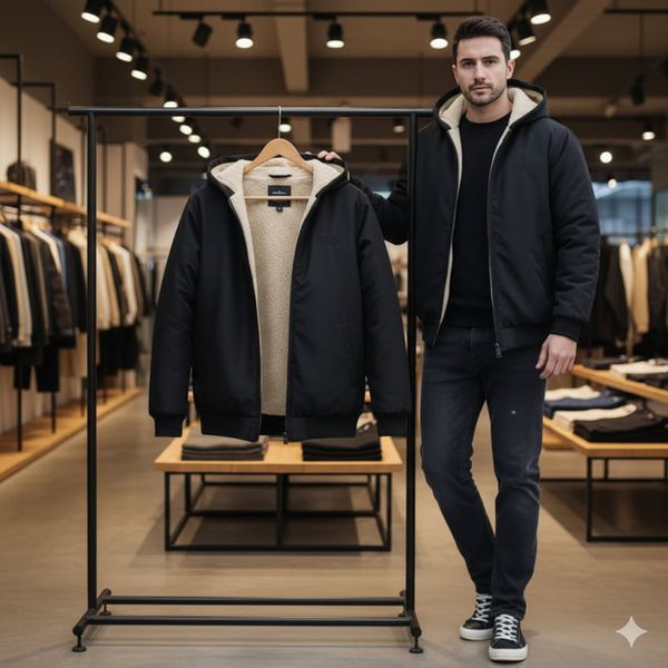 کاپشن مردانه داخل تمام خز مدل Adidas