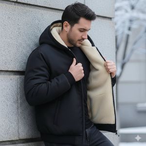 مشخصات کاپشن مردانه داخل تمام خز مدل Adidas