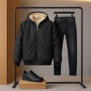 مشخصات کاپشن مردانه داخل تمام خز مدل Adidas