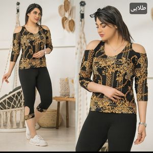 تونیک شلوارک تیشرت