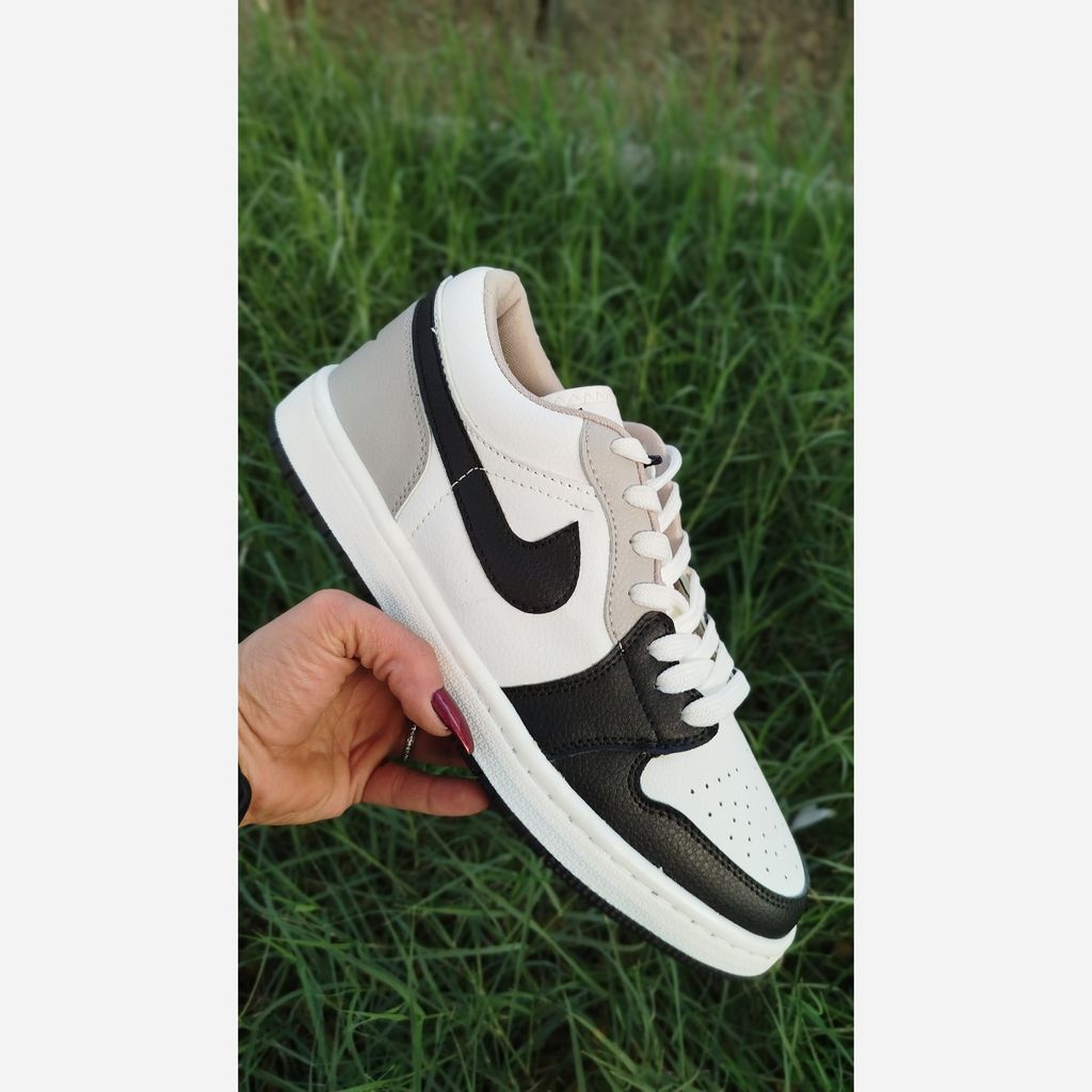 خرید انلاین کفش کتونی نایک جردن سفید مشکی طوسی مردانه/فروش اقساطی