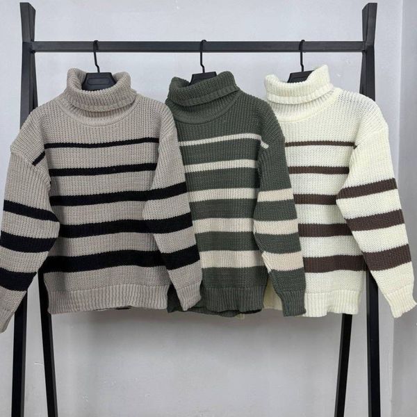 بافت یقه شل راه راه نورا