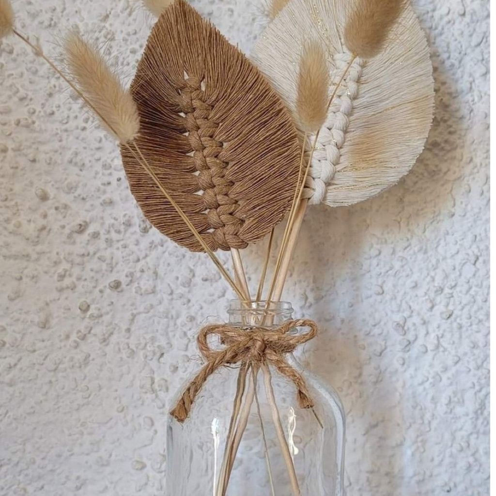 قیمت ارزان شاخه برگ‌مکرومه بافی دکوراتیو