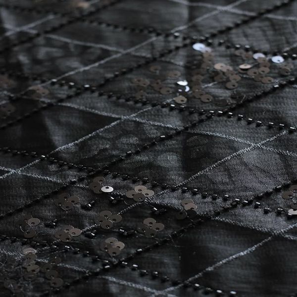 پارچه ژاکارد ابریشم جواهر دوزی