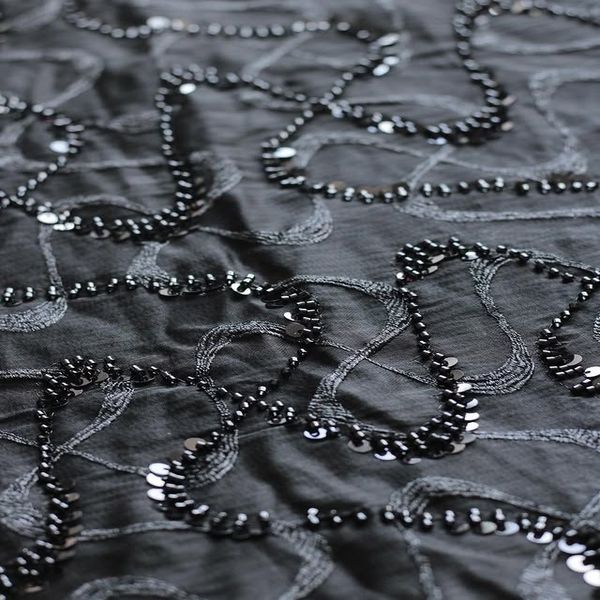 پارچه ژاکارد ابریشم جواهر دوزی