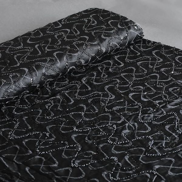 پارچه ژاکارد ابریشم جواهر دوزی