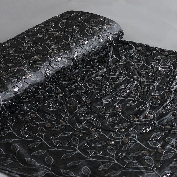 پارچه ژاکارد ابریشم جواهر دوزی