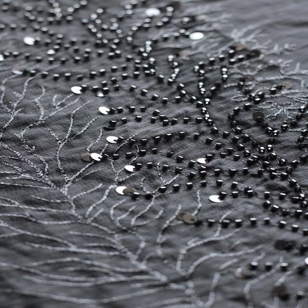 پارچه ژاکارد ابریشم جواهر دوزی