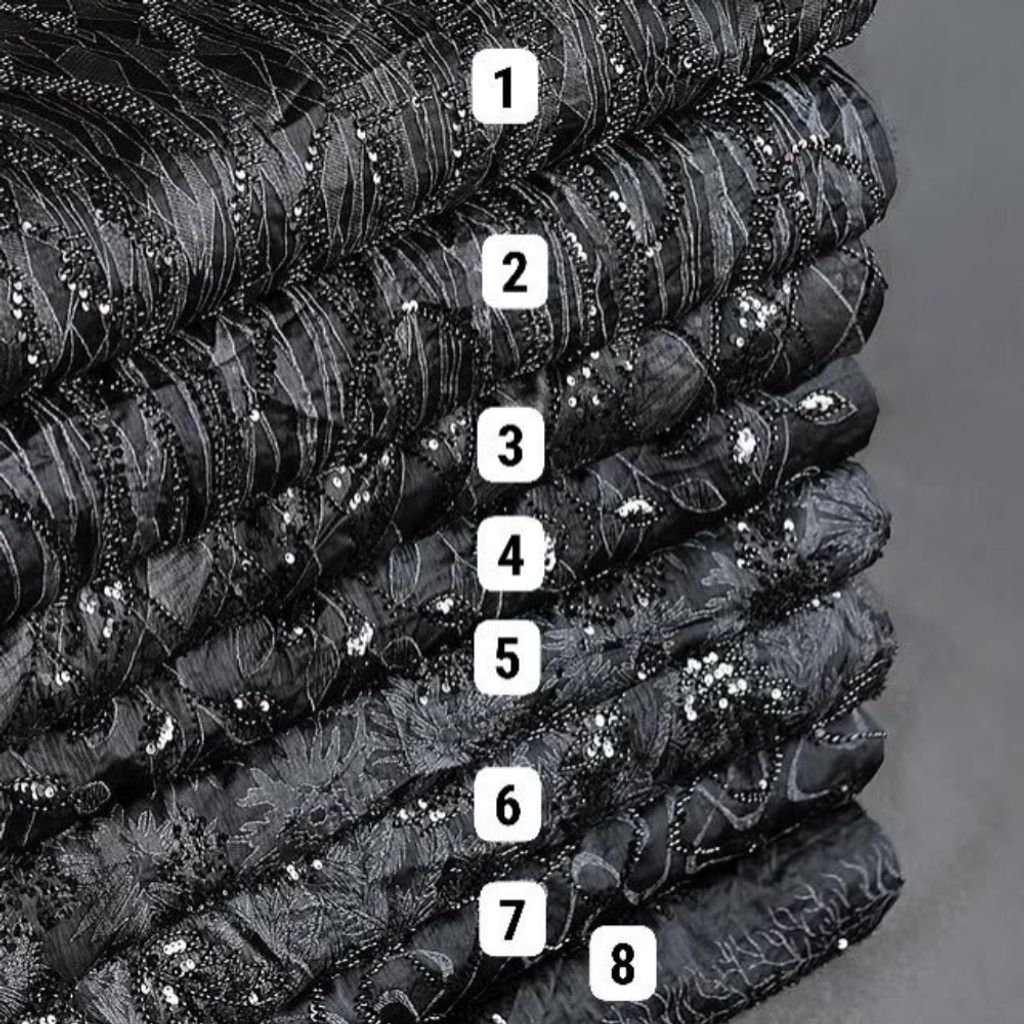 قیمت پارچه ژاکارد ابریشم جواهر دوزی