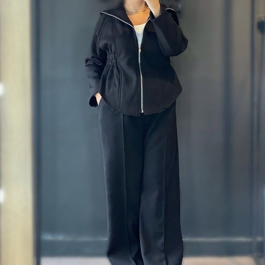 قیمت ارزان ست هودی زیپ و شلوار نورا