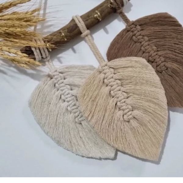 جاکلیدی مکرومه بافی سه برگ