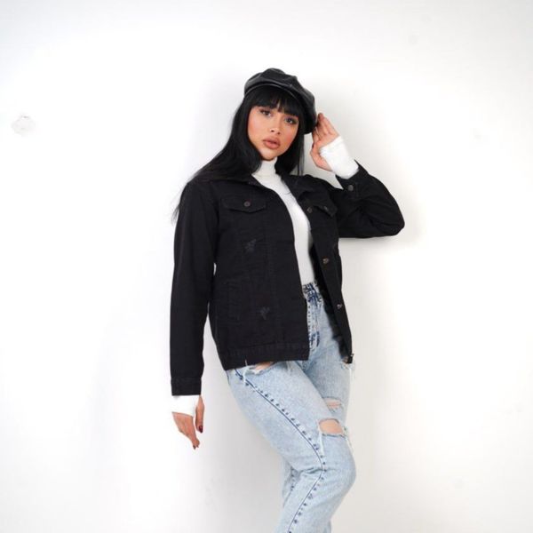 کت جین زنانه مشکی