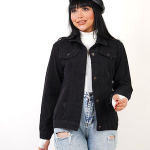 قیمت ارزان کت جین زنانه مشکی