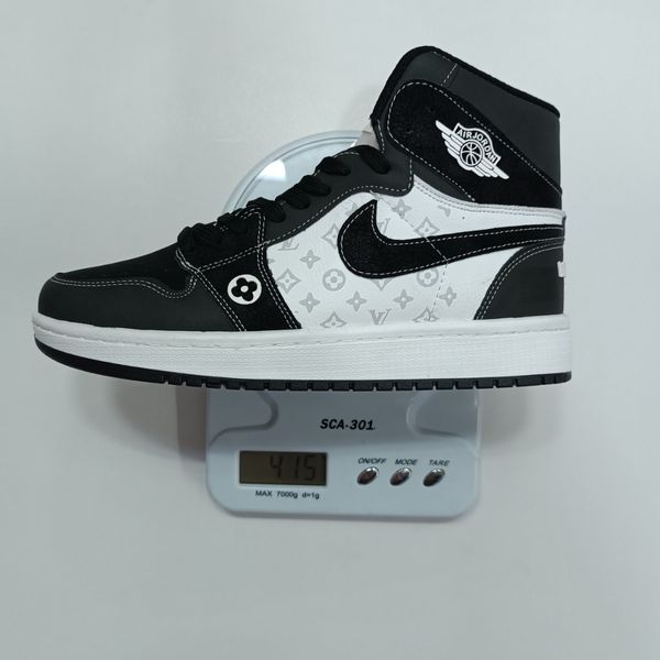 کتونی مردانه جردن ال وی ساقدار مشکی سفید کیفیت بالا