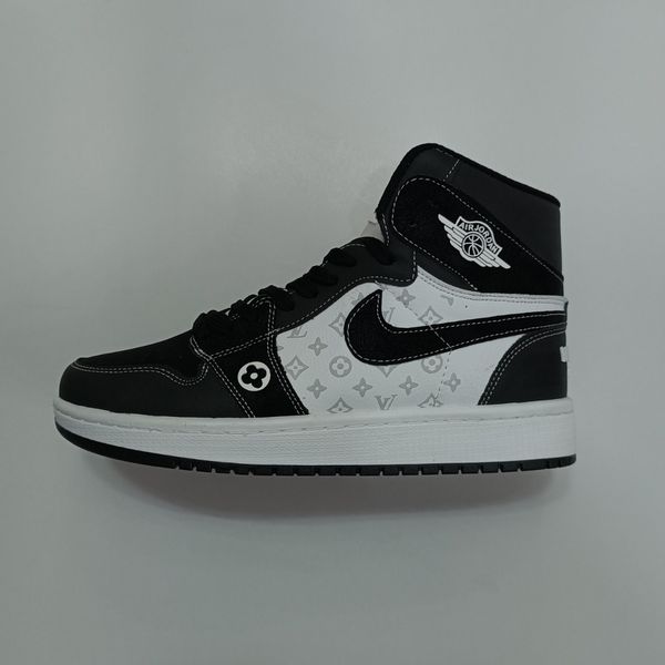 کتونی مردانه جردن ال وی ساقدار مشکی سفید کیفیت بالا