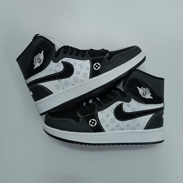 کتونی مردانه جردن ال وی ساقدار مشکی سفید کیفیت بالا