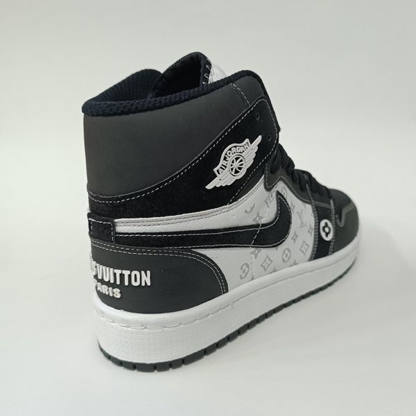 کتونی مردانه جردن ال وی ساقدار مشکی سفید کیفیت بالا