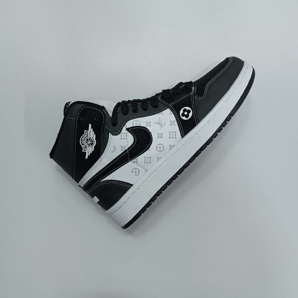 کتونی مردانه جردن ال وی ساقدار مشکی سفید کیفیت بالا