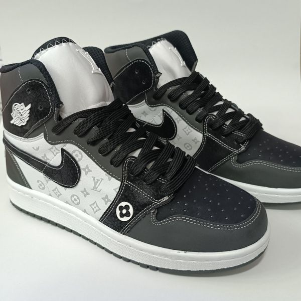 کتونی مردانه جردن ال وی ساقدار مشکی سفید کیفیت بالا