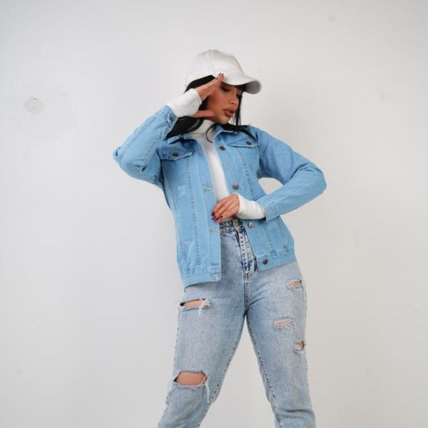 کت جین زنانه یخی