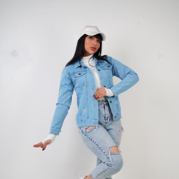 کت جین زنانه یخی