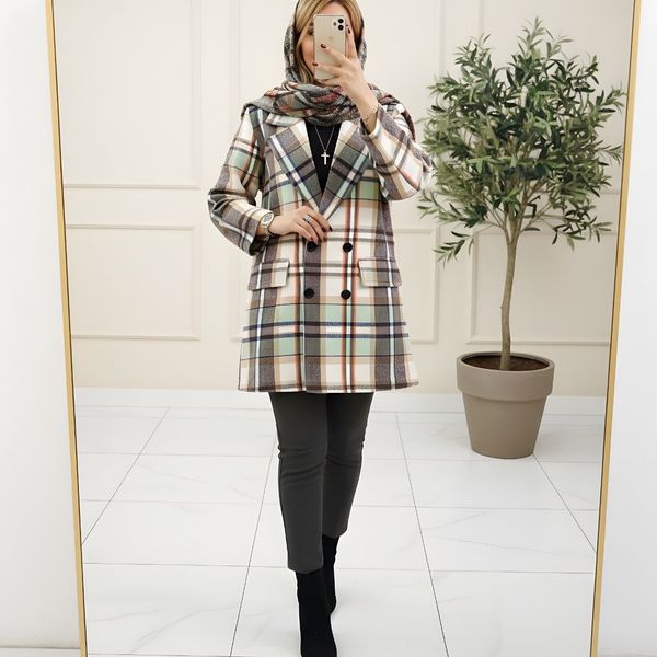 کت پشمی زنانه طرح ساغر