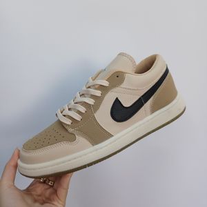 قیمت ارزان کفش کتونی نایک جردن کرم قهوه ای مردانه /فروش اقساطی