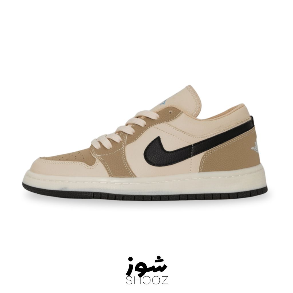 مشخصات کفش کتونی نایک جردن کرم قهوه ای مردانه /فروش اقساطی