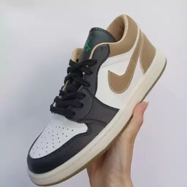 کتونی نایک جردن سفید مشکی کرم مردانه