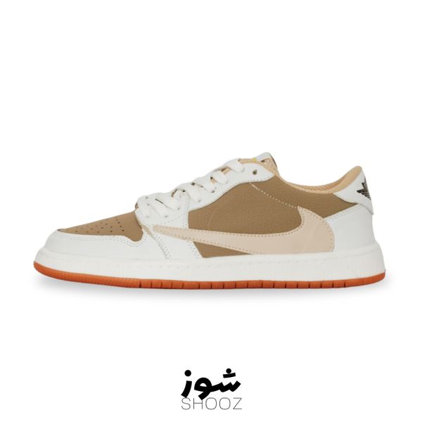 کتونی نایک ترویس سفید کرم مردانه