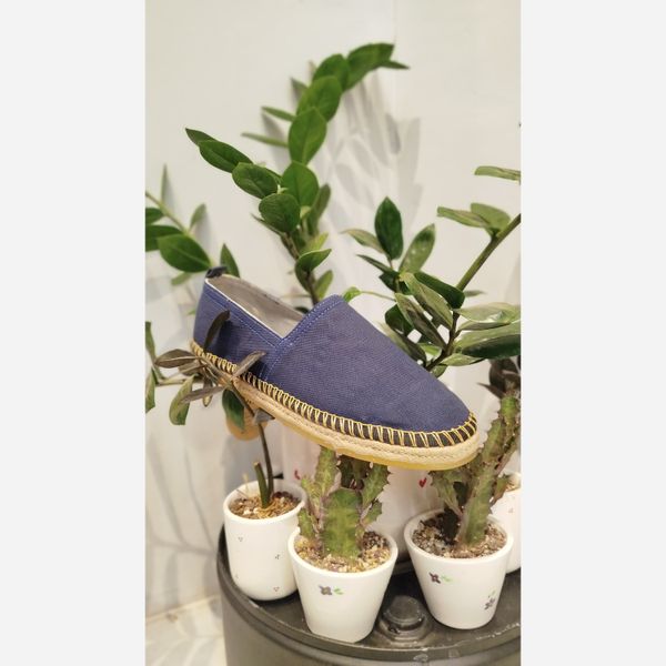 گیوه مردانه سرمه ای دوردوخت برای تابستان وپیاده روی