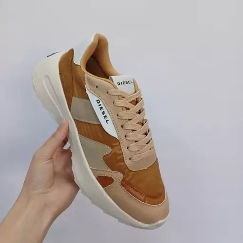 قیمت کفش کتونی دیزل شمعی خردلی مردانه/فروش اقساطی 