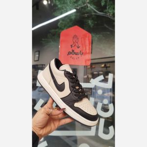 فروش اینترنتی کفش کتونی نایک جردن مشکی کرم مردانه/فروش اقساطی