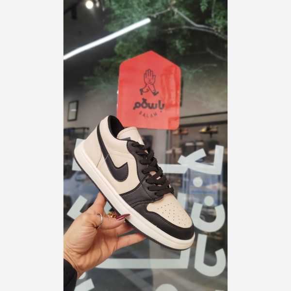 کتونی نایک جردن مشکی کرم مردانه