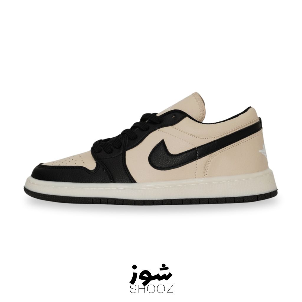 قیمت کفش کتونی نایک جردن مشکی کرم مردانه/فروش اقساطی