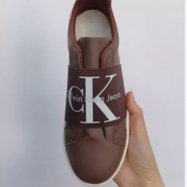 کتونی کشی کلوین کلین قهوه ای زنانه