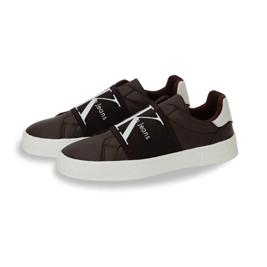 مشخصات کفش کتونی کشی کلوین کلین قهوه ای زنانه/فروش اقساطی