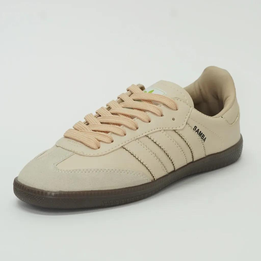 خرید اینترنتی قیمت کتونی مردانه آدیداس سامبا کرم