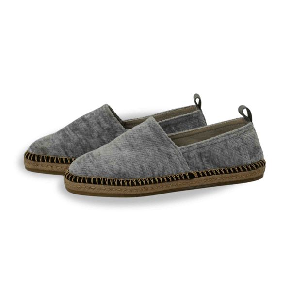 گیوه مردانه طوسی تیره دور دوخت برای تابستان وپیاده روی