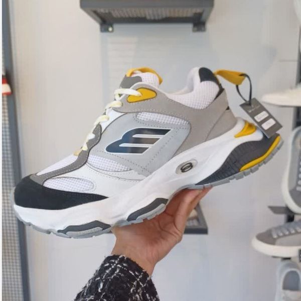 کتونی بالنسیاگاسفیدزرد مردانه